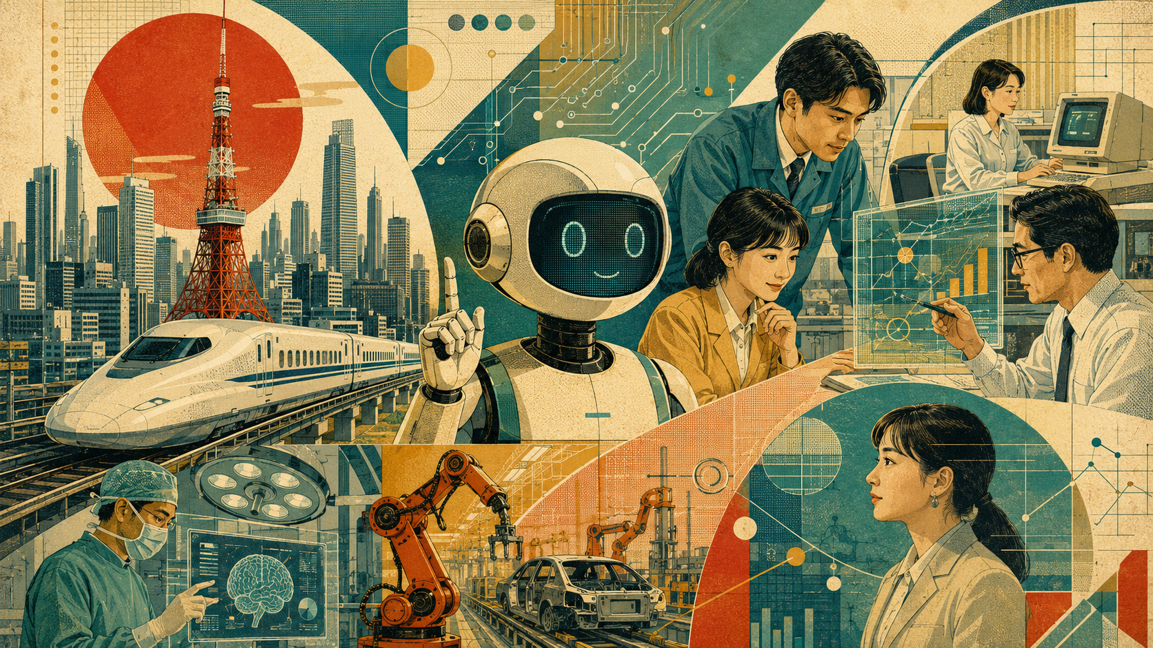 Today art choice Showa Tech Magazine AI Japan